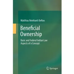 Beneficial Ownership, Fachbücher von Matthias Reinhard-DeRoo