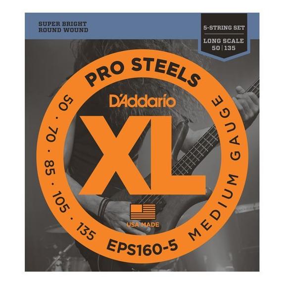 D'Addario Eps160-5 (5x, E-Bass, 0.14") (EPS160-5)