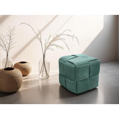 Pouf BYLIVING "URBAN", grün (dunkelgrün), B:40cm H:41cm T:40cm, Polypropylen, Stoff, Poufs, Pouf, Bezug Cord in verschiedenen Farben, Schaumstoff