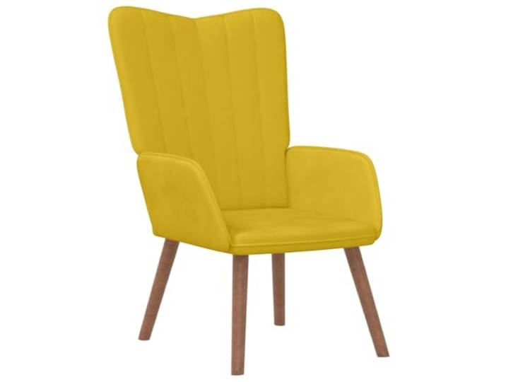 vidaXL Relaxstoel fluweel mosterdgeel