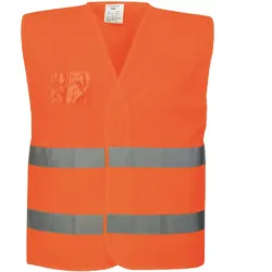Mesh Warnweste mit Ausweistasche "C494" Kl. 1 - S/M - Orange