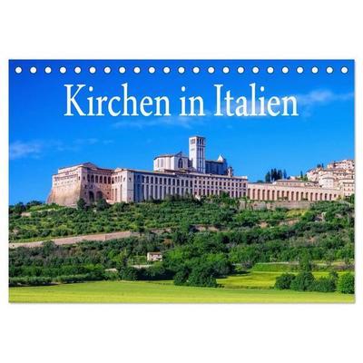 Kirchen in Italien (Tischkalender 2027 DIN A5 quer), CALVENDO Monatskalender