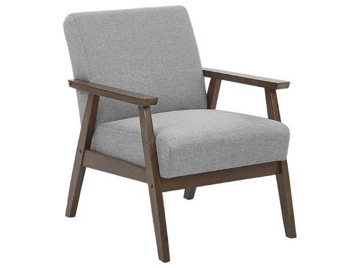 Beliani - Fauteuil en tissu gris ASNES