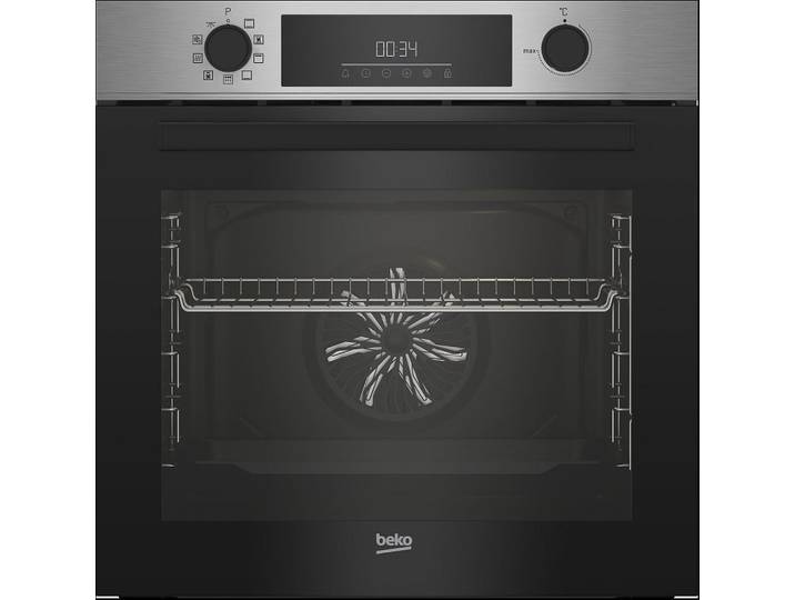 BEKO Backofen Pyrolyse Edelstahl Kindersicherung Elektroniksteuerung BBIE113N1XMP, mit Nachrüstbar