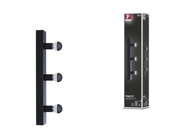 Paulmann 80097 Éclairage de miroir IP44 E14 230V max. 3x40W gradable Noir