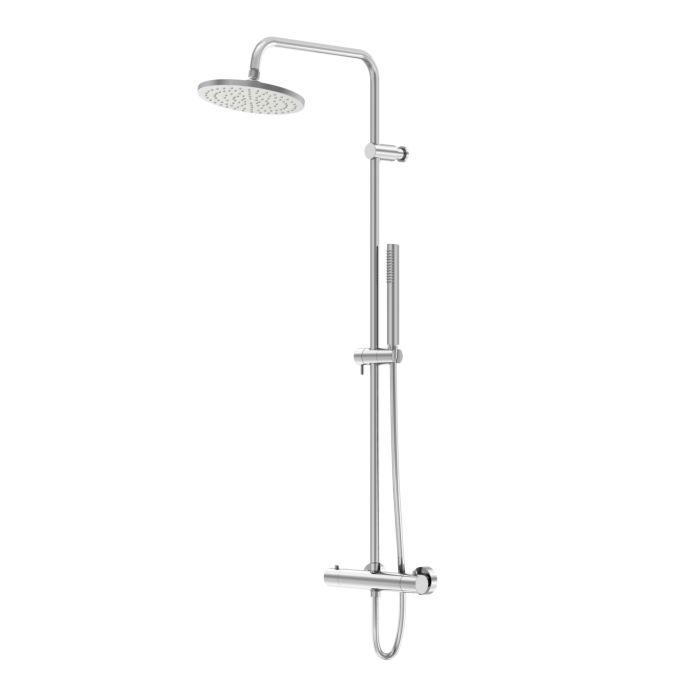 Steinberg Serie 390 Sensual Rain Brauseset 3902721 mit Thermostatarmatur, Regenbrause, Handbrause, chrom