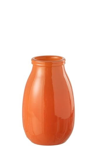 Grote oranje glazen vaas