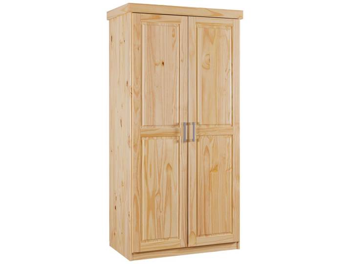 Drehtürenschrank massiv 95cm Leon, Kieferfarben
