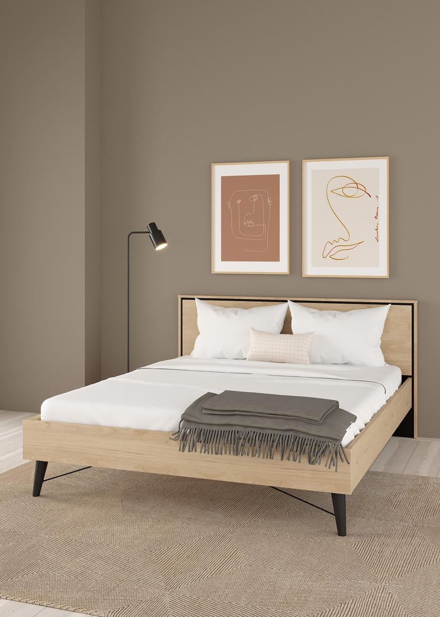 Giga Living Bed Ry Jackson Hickory B 160x200 cm