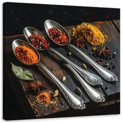 LEINWANDBILD Essen & Trinken 40x40cm