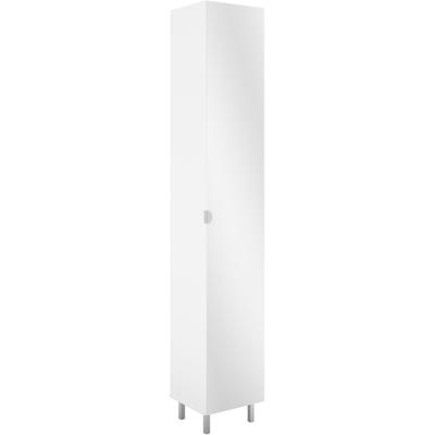 Hochschrank FMD "Tarragona", weiß, B:33,5cm H:195,5cm T:31,5cm, Holzwerkstoff, Melamin, Schränke, Hochschrank, Hochschrank mit Spiegeltür, Breite 33,5 cm