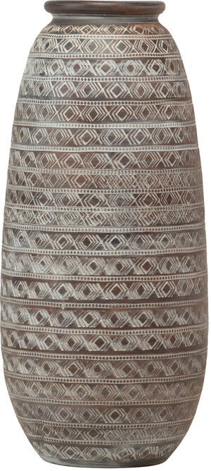 Garpe Interiores Ceramic / Porcelain Floor Vase Brown 80cm H x 30cm W x 30cm D
