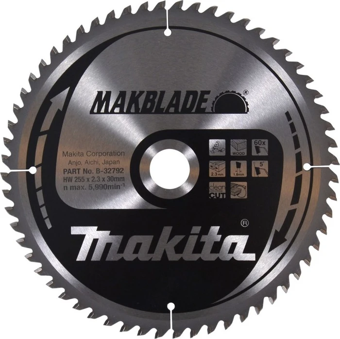 makita B-32792 Kreissägeblatt 255,0 mm, 60 Zähne