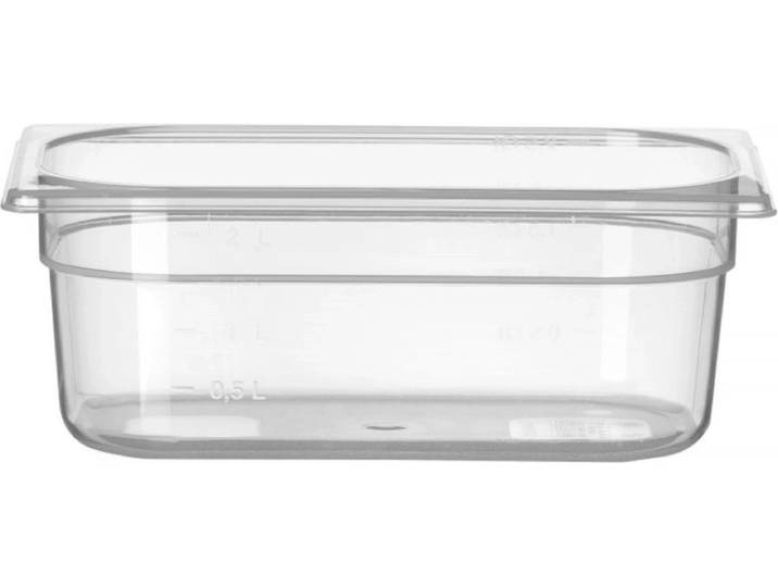 HENDI GN-container 1/4 – Polypropyleen – 2\,8L – Temperatuurbestendig – Transparant