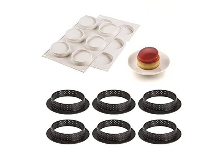 Silikomart Bakvorm voor mini-cake, glas, 6 stuks