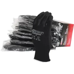 KS Tools Mikro-Feinstrickhandschuhe-schwarz schwarz 9 - 310.0470 - schwarz