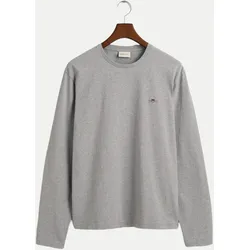 Langarmshirt Shield Grau L
