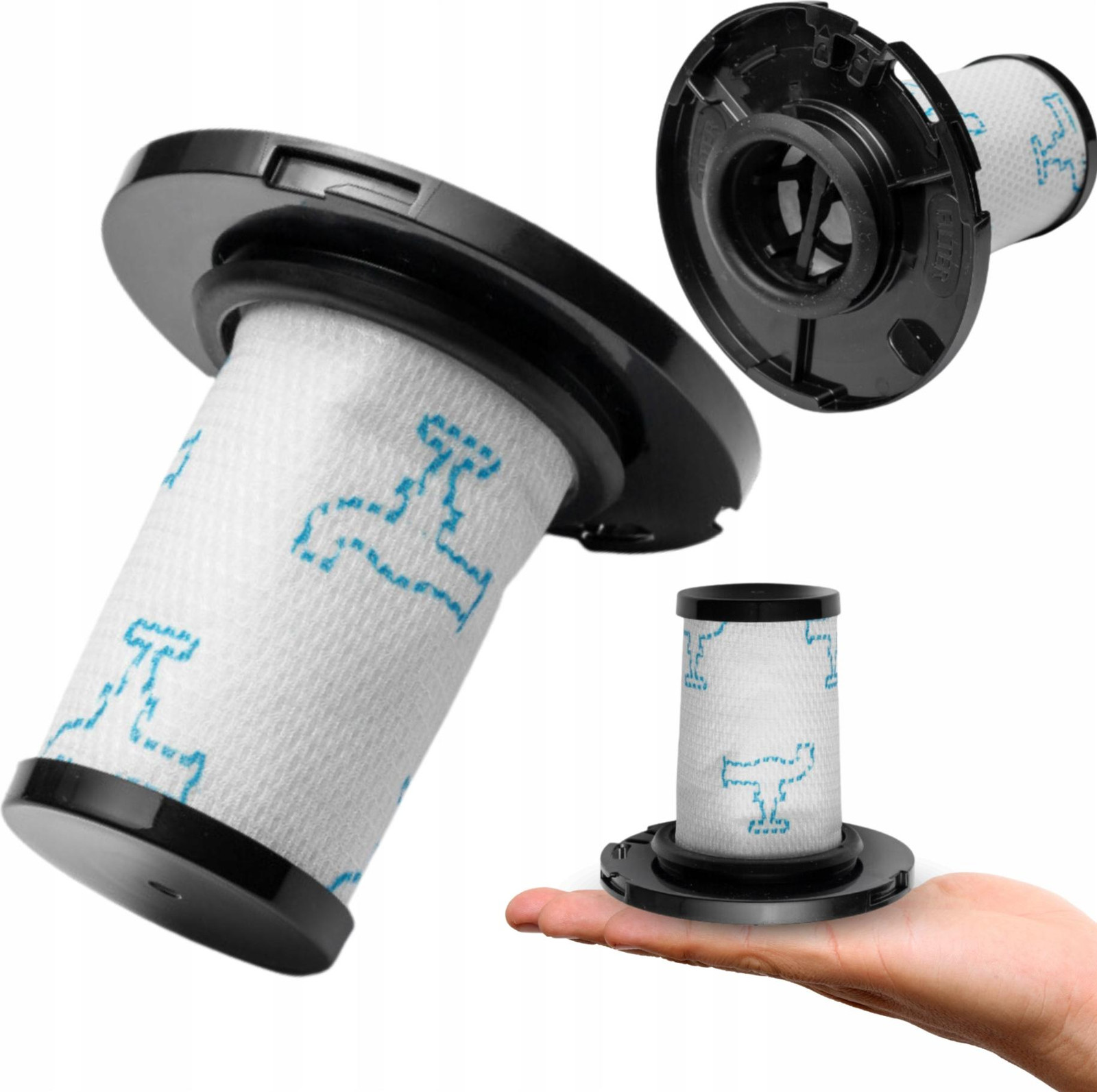 Filter voor Tefal X-Force Flex 11.60, 12.60, 14.60, 15.60 en Rowenta X-Force Flex