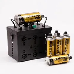 Gazcamp Six-Pack Power Station für MSF-1A Kartuschen - Powerstation inkl. 6 Kart...
