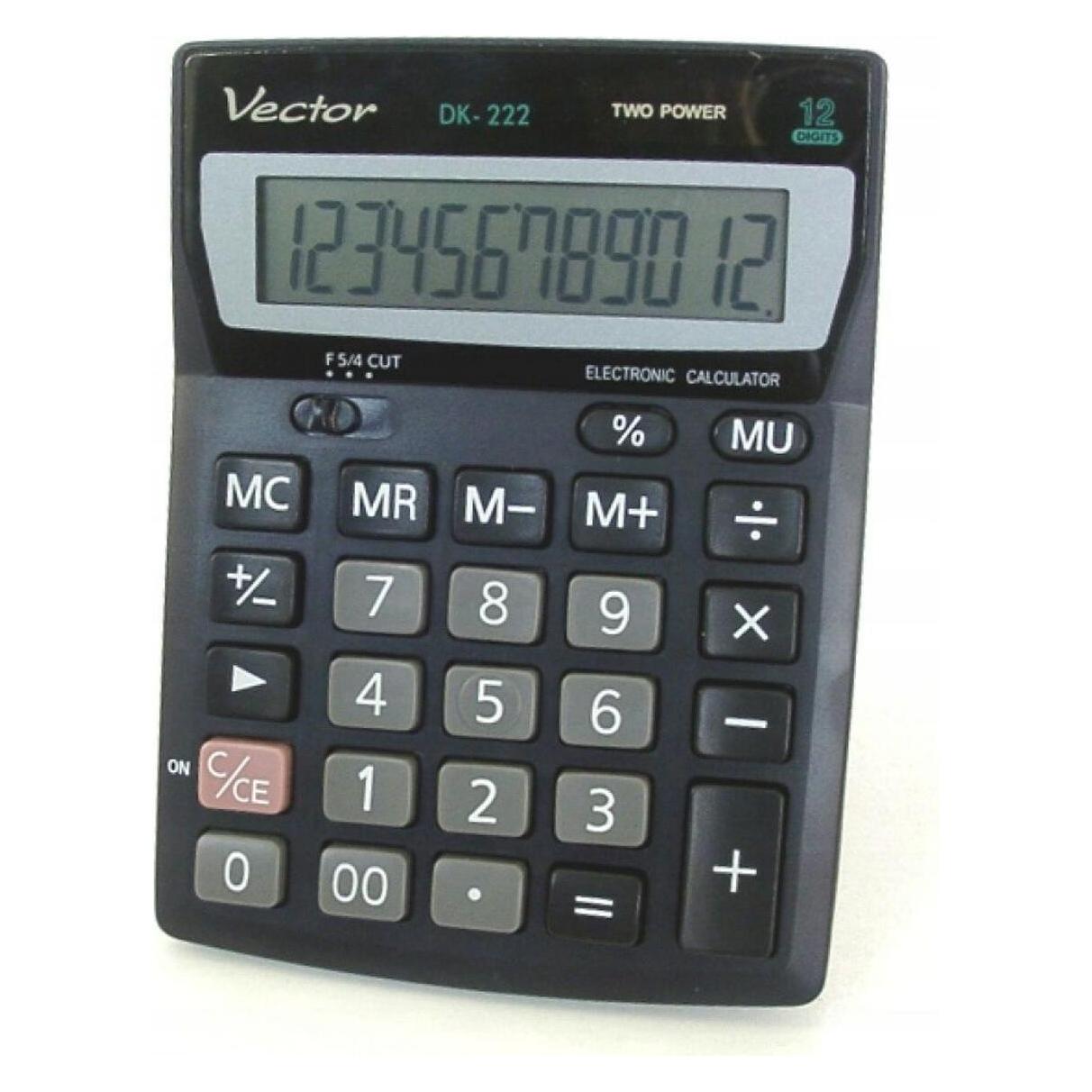 Vector Rechnervektor DK-222 (Batteriebetrieb, Solarenergie) (DK222)