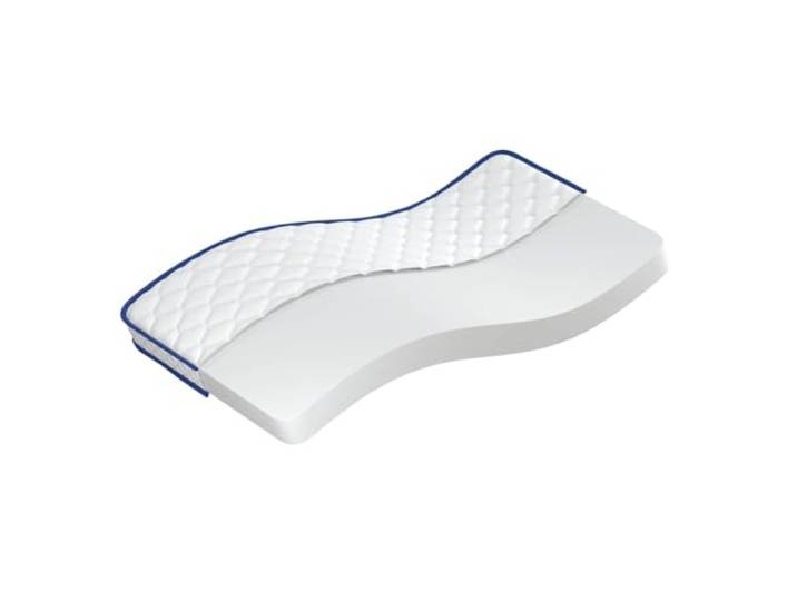 HBBMGYD Matratze aus Schaumstoff, weiß, 90 x 190 x 17 cm Weicher Polyester-Bezug, wendbar, stützend, absorbiert Bewegungen