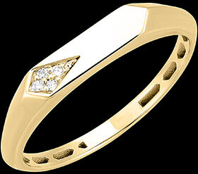 Edenly Ring Frische - Rhea - 9 Karat Gelbgold und Diamanten