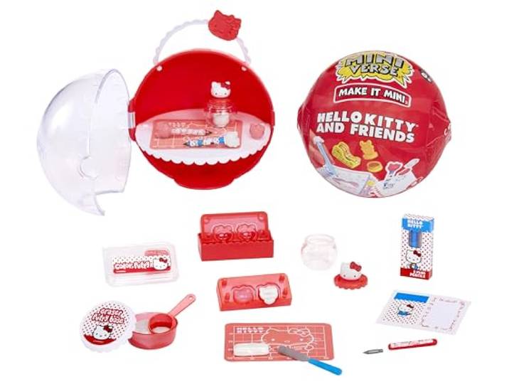 MGA's Miniverse Make It Mini Hello Kitty and Friends Serie 3 – Mini-Sammlerstücke, Sanrio, Retro-Schreibwaren-Nachbildungen, Basteln, DIY, für Sammler und Kinder ab 8 Jahren