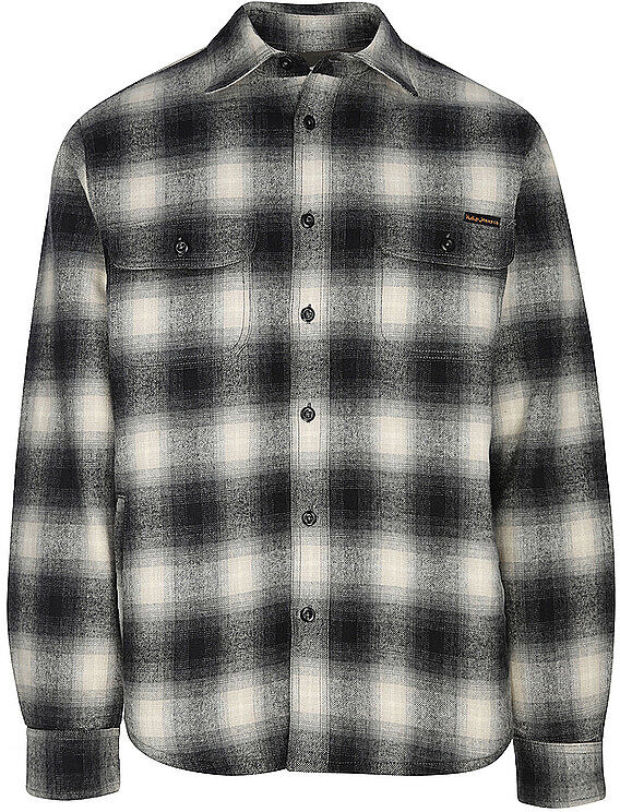 NUDIE JEANS Overshirt GLENN schwarz   XL XL