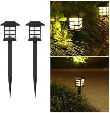Friendly Fresh Finds Solar Pathway Lights Waterproof Outdoor Landscape Lamps For Garden, Yard & Patio warm Light