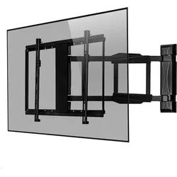 MonLines mySwing MSM09 elektrische TV Wandhalterung 65-75 Zoll, schwarz (Wand, 55 kg), TV Wandhalterung, Schwarz