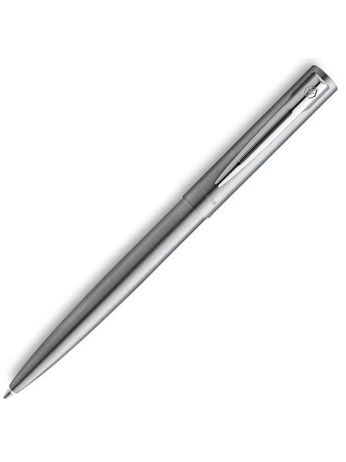 Waterman Allure Kugelschreiber | Edelstahl | Mittlerer Punkt | Blaue Tinte