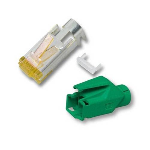 Hirose RJ45 Stecker STP TM31 grün 50 Stueck 3 Elemente Cat.6A - Kabel-/Adapterset - Netzwerk