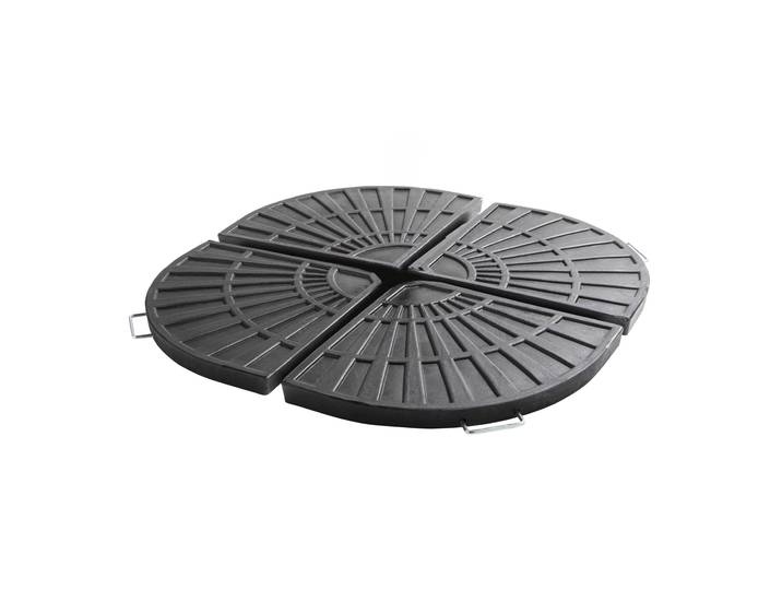 Oviala - Lot de 4 dalles de parasol lestées