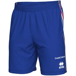 Errea, Herren, Sporthose, Kurzes Domicil Frankreich 2025/26 (M), Blau, Weiss, Rosa
