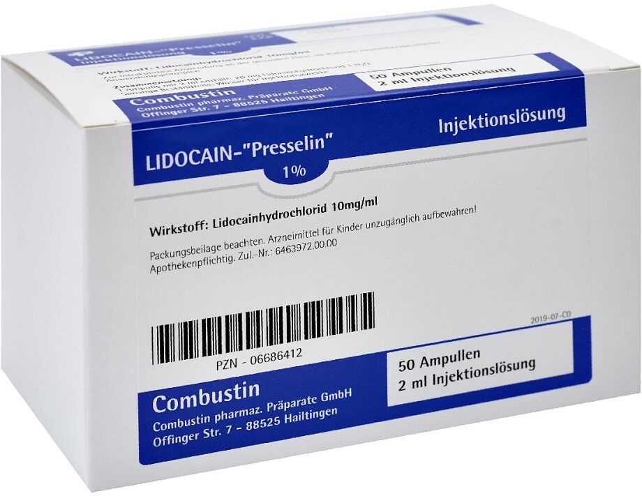 Lidocain Presselin 1% Injektionslösung