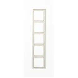 JUNG, Zubehör Schalterprogramm, Einbaurahmen 5f ws glz LS / LS 990 Kst LS985W