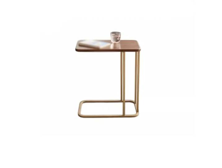 YCCHAH Sofatisch Massivholz Kleiner Couchtisch Sofa Beistelltisch Nordic Eisen Lagerregal Balkon Tisch Snacktisch Wohnzimmer-Beistelltisch(B)