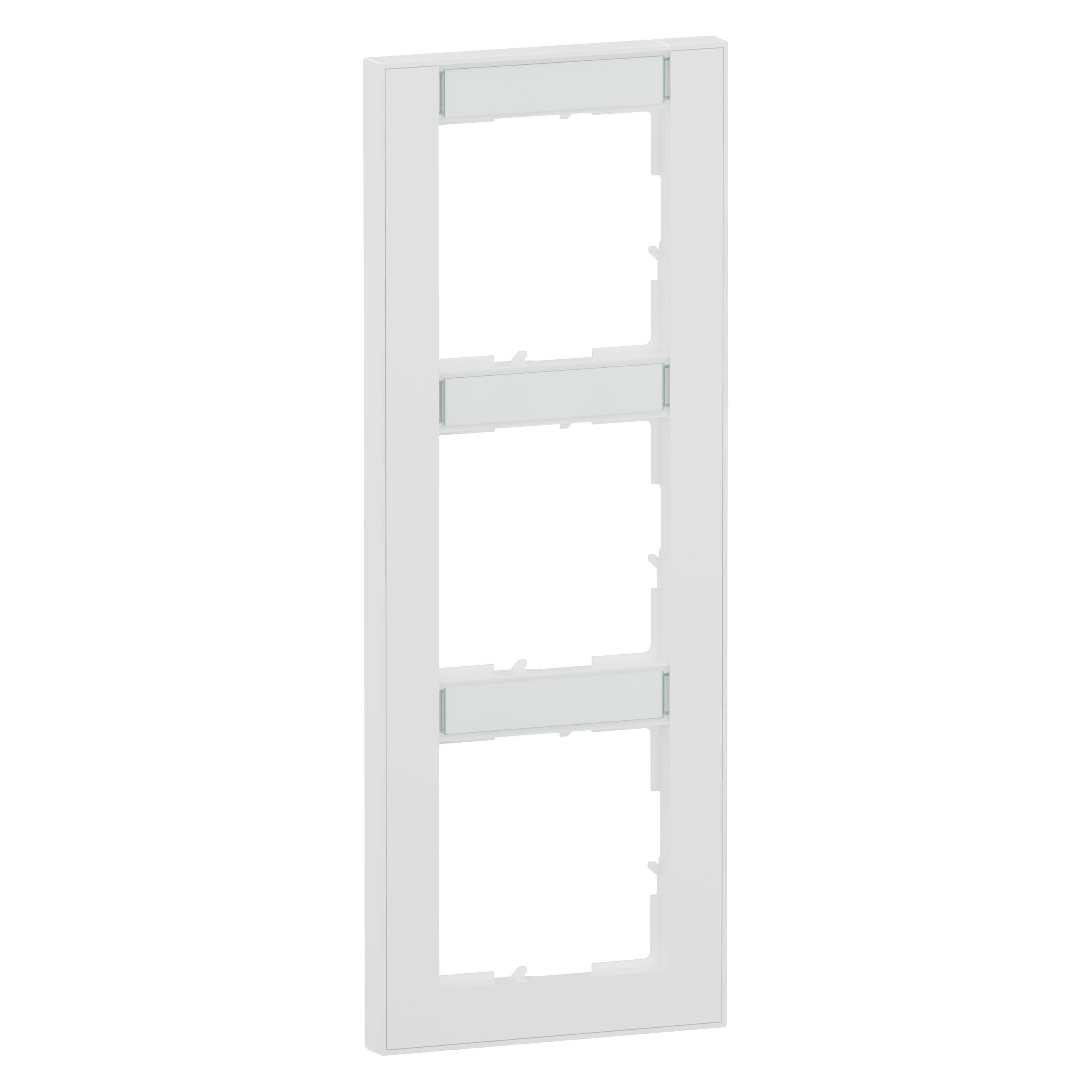 Legrand Seano+ 3-fach Rahmen vertikal mit Beschriftungsfeld (765993)