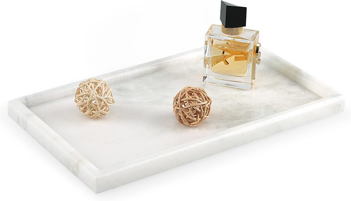 Luxe Marmeren Dienblad voor Badkamer en Woondecoratie