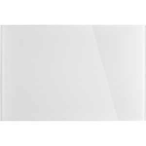 Magnetoplan Glas-Magnettafel 13402000, Design-Glasboard, glänzend, brilliant-weiß, mit Metallrückwand, 60 x 40 cm