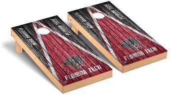Skip's Garage Florida Institute of Technology FIT Panthers Weathered Cornhole Board Set