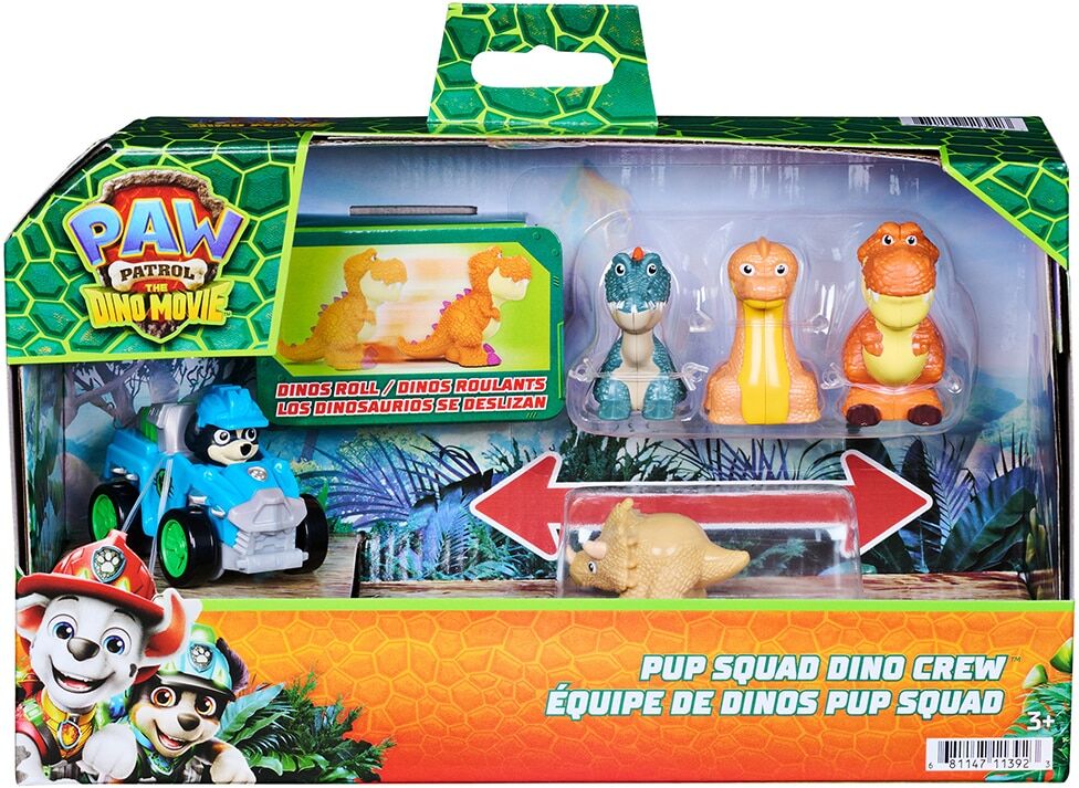 Paw Patrol Set de figuras Rex &amp; Crew Dino Pup Squad Pack Patrulla Canina .