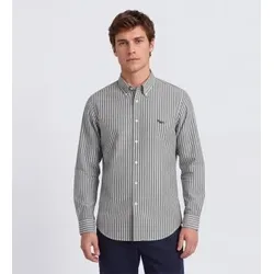 Harmont & Blaine für Herren. CRR074013932B Riga Lar Hemd grün (XXL), Lässig, Baumwolle, Langarm