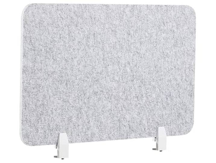 Schreibtisch Trennwand Akustik Polster grau 80 x 50 cm Schallschutz Split