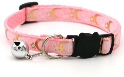 Inspire Essentials Colorful Paw Print Pet Collar With Bell 13