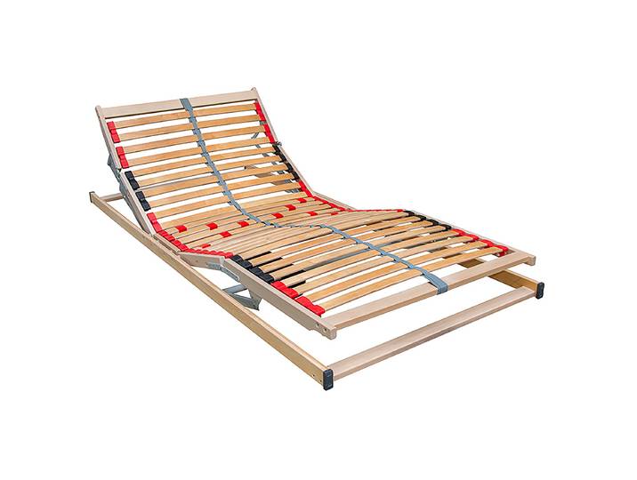 Lattenrost Samka - motorisch verstellbar 80 x 200cm Massivholz Birke, lackiert Braun