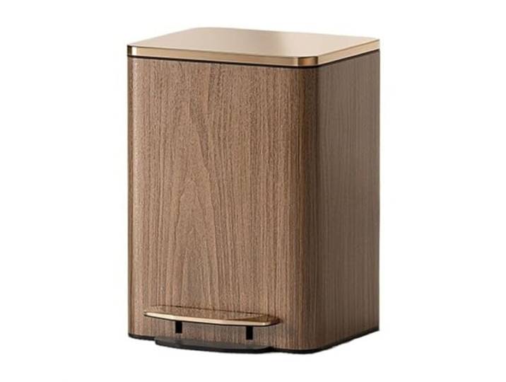 Badezimmer Mülleimer Mit Soft-Close-Deckel, Griff Und Inneneimer(Bruin,21L)