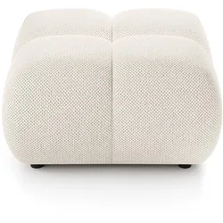 POLSTERHOCKER MODA Modern Sitzhocker, Fußhocker Creme