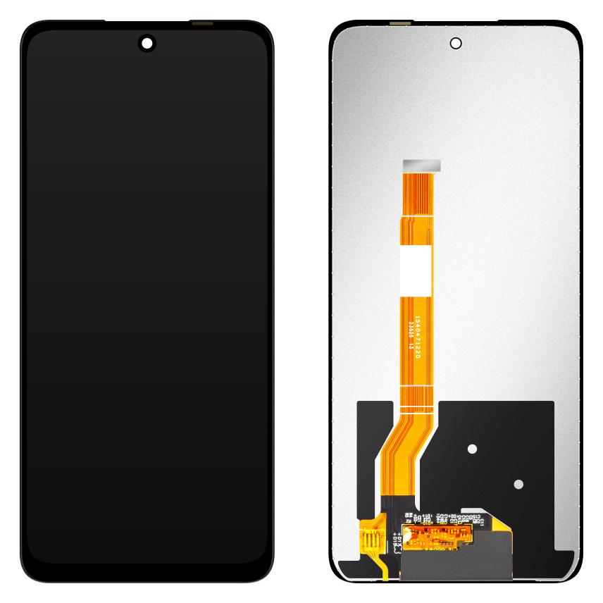 MP Display Unit für Realme C55 / C67, w/o Frame, Aftermarket, Schwarz (Display, Realme C55) (58281914)