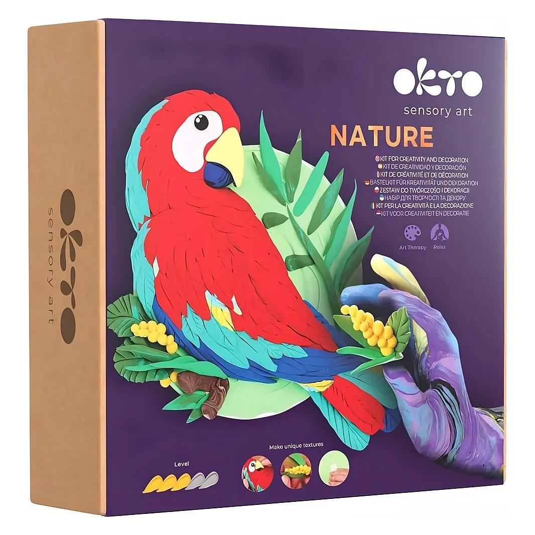 Okto 3D Gemälde Natur 'Papagei' auf Staffelei (20045)